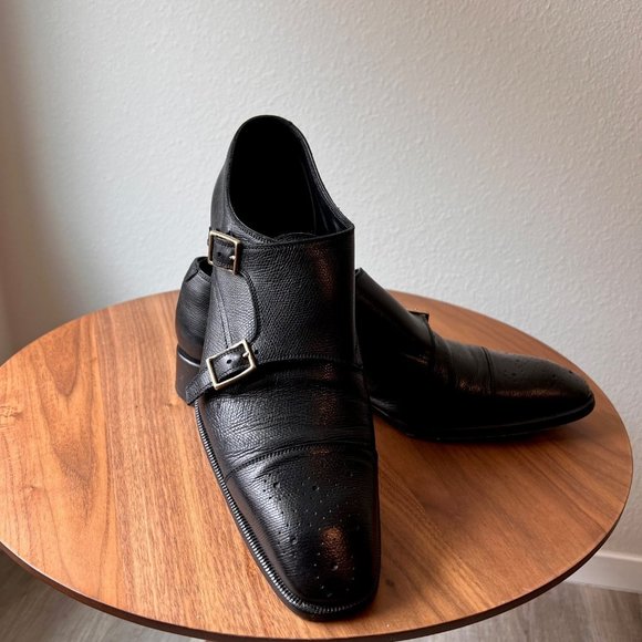 Tom Ford Double Monk Strap Shoes 10 TT (wide) Gianni Model - Picture 2 of 16